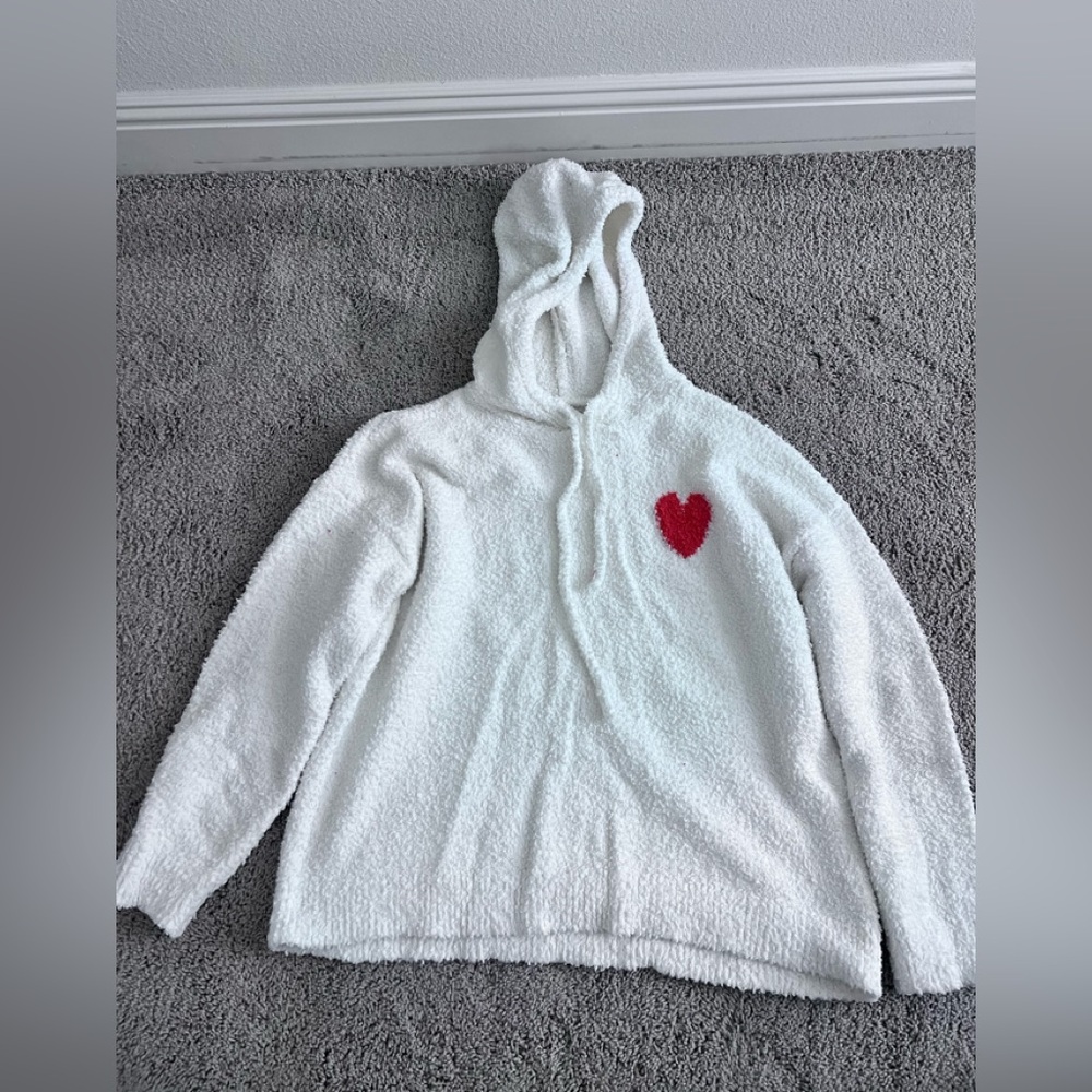 LIKE NEW Aerie fuzzy sweater with hood